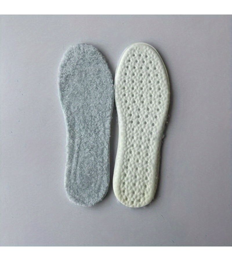 Winter Shoe Insoles Ultra Soft Warm Breathable Thickened Pads Size 43-44 - Image 4
