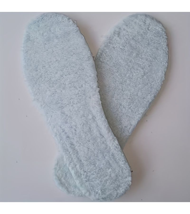 Winter Shoe Insoles Ultra Soft Warm Breathable Thickened Pads Size 43-44 - Image 3