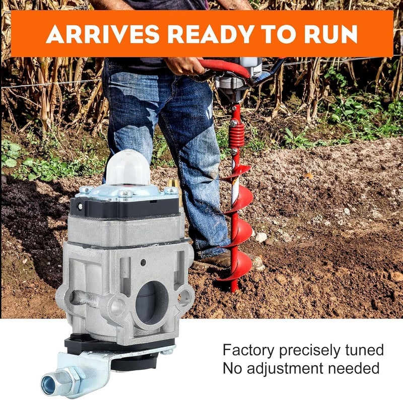 Hipa 300486 Carburetor for Earthquake E43 MC43 WE43 E43CE E43WC 43CC Tiller Carburetor Auger MC43E MC43CE MC43ECE MC43RCE Tiller Cultivator MD43 WE43E WE43CE Edger - Image 4