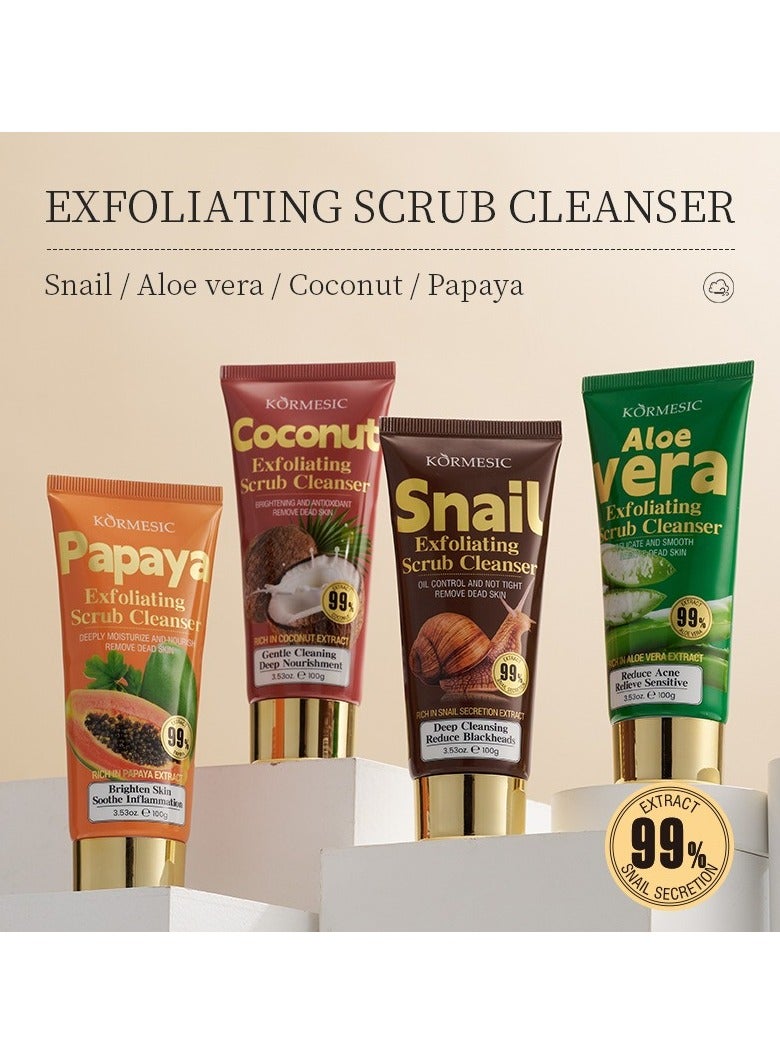 Kormesic 2 قطعة من الحلزون فرك منظف 100 جرام-تقشير - Image 4