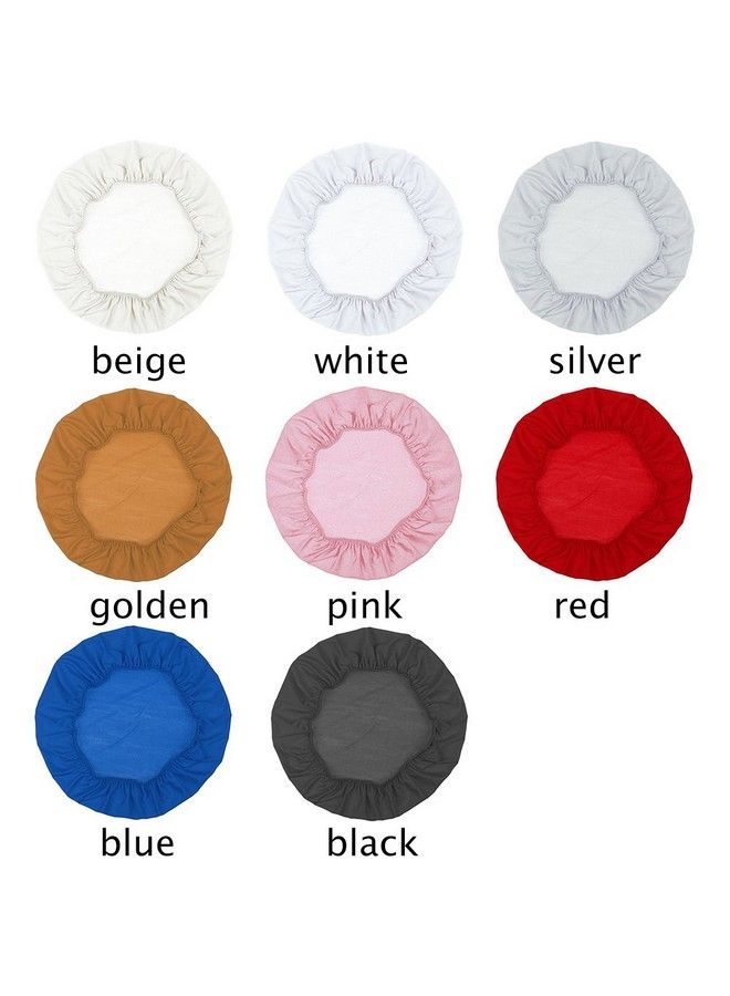 CfoPiryx Cyclamen9 Bar Stool Cover Round Chair Slipcover Protector Elastic With Nonslip Backing And Elastic Band For Home Seat Cloth Coffee4550Cm (Pink) - Image 3