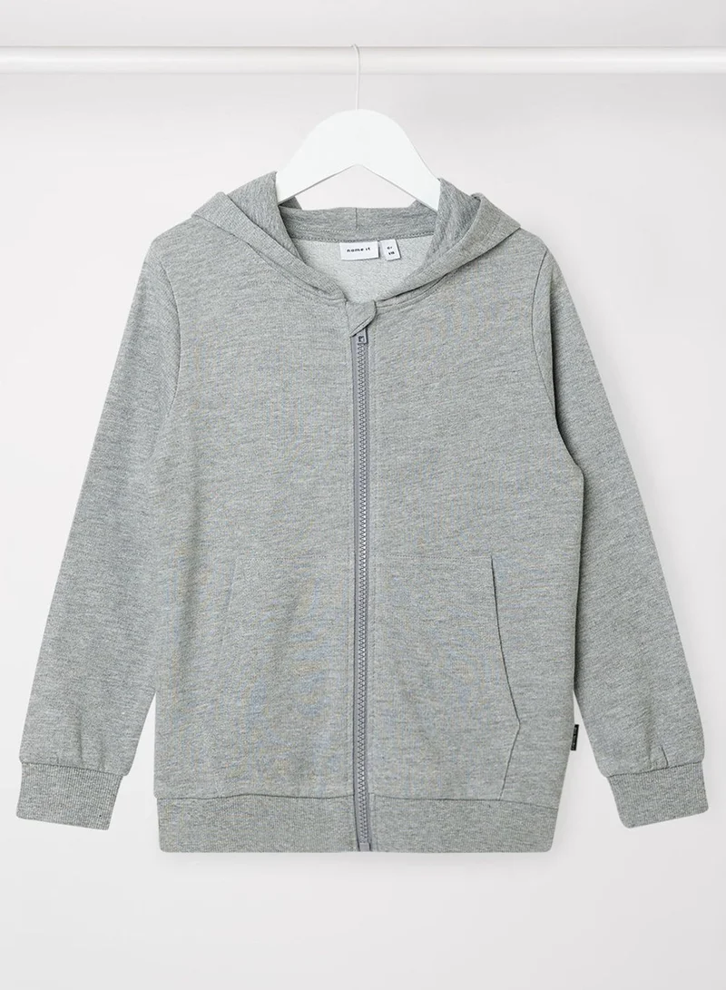 NAME IT Kids Girl Full-Zip Hoodie