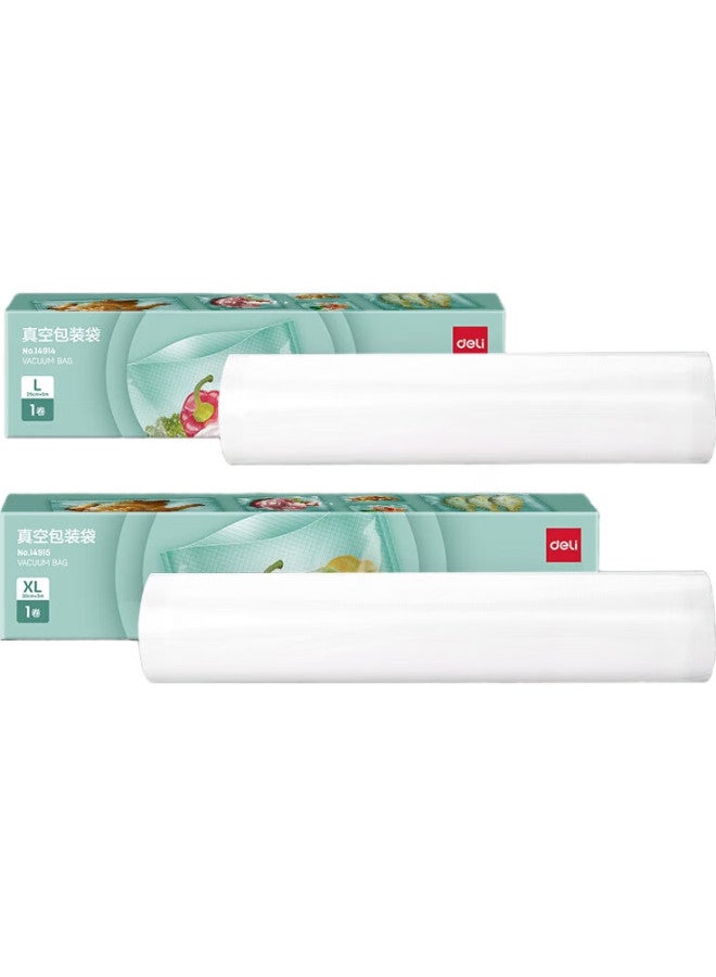 Deli Vacuum Sealer Machine For Home And Commercial Use, Food Vacuum Packaging Sealing Bags, Safe Food-Grade Material, 25Cm*5M, One Roll - Image 3