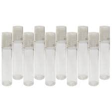SHREE MAHA 10ml Plastic Roll On Bottles Pack of 10  Transparent Refillable for Deodorant Essential Oils Lip Balm Eye Roller Cream Lotion Oil - Image 2