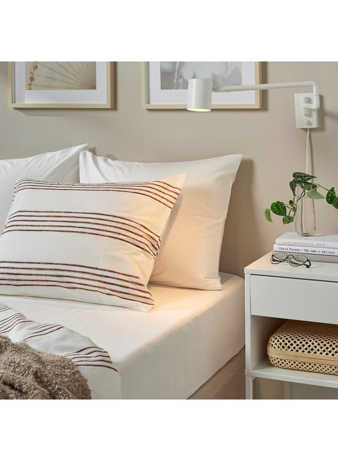 erorex Fitted sheet, white, 140x200 cm - Image 4