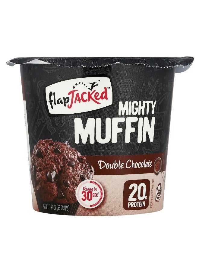 FlapJacked فلاپ جاكت، مافن مايتي، شوكولاتة مزدوجة، 1.94 أونصة (55 جرام) - Image 1