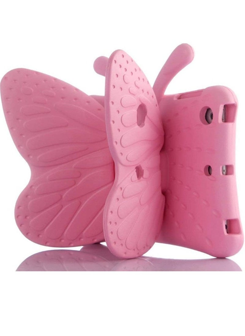 Raxoom iPad 10.2 Case for Kids, iPad 8th 2020 Case, 3D Cute Cartoon Butterfly Cover Non-Toxic EVA Foam Wings Kickstand Kid-Proof Shockproof Bumper Girl Boy Gift for Apple iPad 7 8 Gen 10.2'' - Pink - Image 1