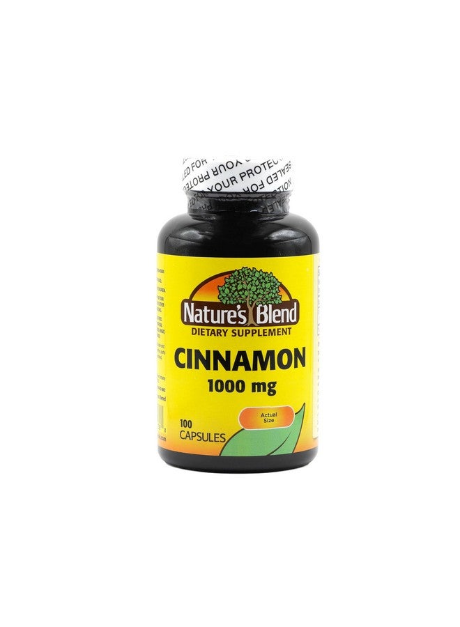 Nature's Blend Cinnamon 1,000 mg 100 Caps - Image 1
