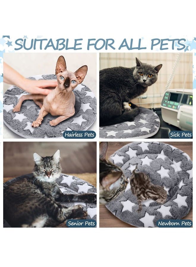 VitalCozy 2 Pack Self Warming Cat Mat Self Heating Pad Bed Reversible Machine Washable Reflects Body Heat Warm Thermal Pet Pad Crate Blanket for Feral and Indoor Cat (20'',Large Star) - Image 3