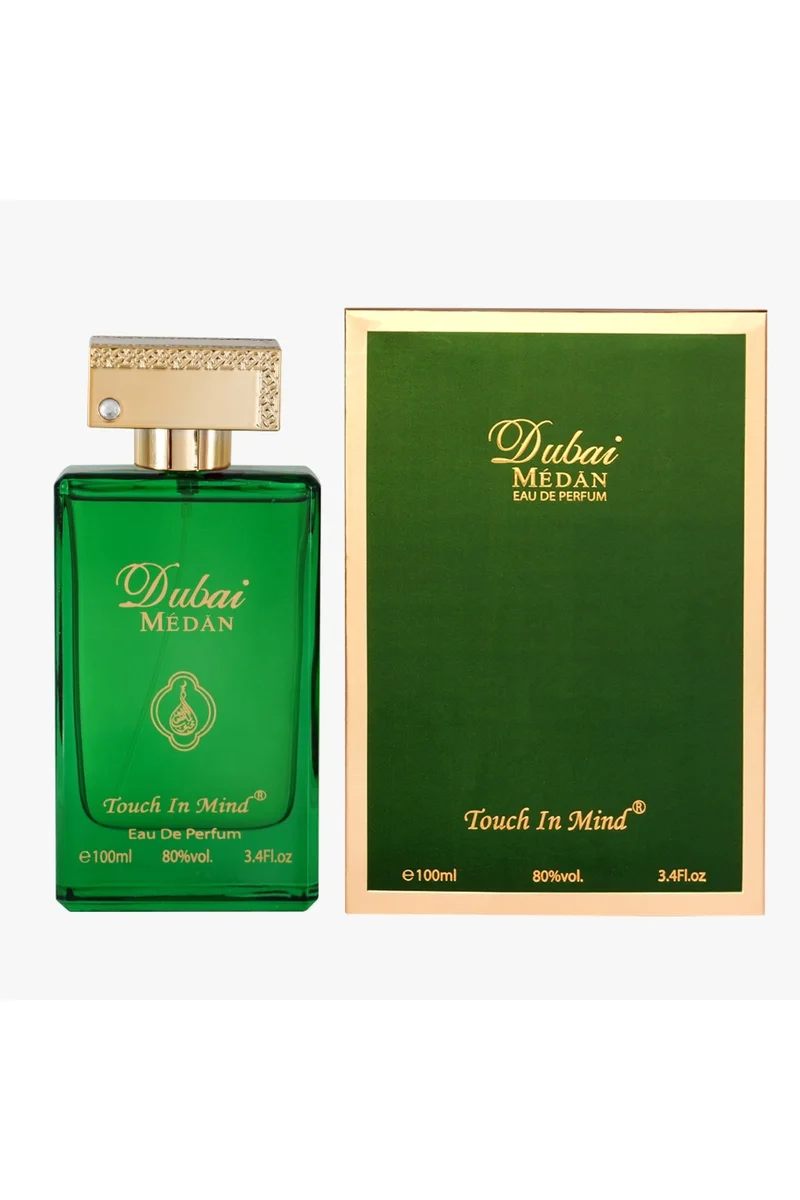 محبوب للعطور Dubai Medan Touch In Mind Eau de Parfum 100ml | Elegant Green Luxury Fragrance