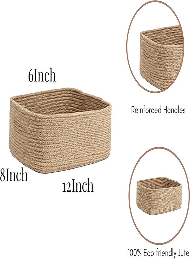 RUGSZONE® Animal Storage Basket for Kids, Giraffe Rope Storage Basket for Baby Diaper, Stuffed Animal Storage Bin Rope Basket for Kids Toy, Baby Laundry Baskets (rect baige 12x8x5 inch) - Image 4