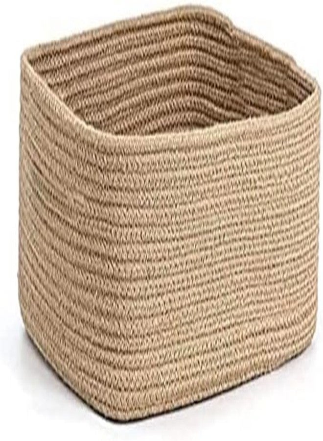 RUGSZONE® Animal Storage Basket for Kids, Giraffe Rope Storage Basket for Baby Diaper, Stuffed Animal Storage Bin Rope Basket for Kids Toy, Baby Laundry Baskets (rect baige 12x8x5 inch) - Image 1