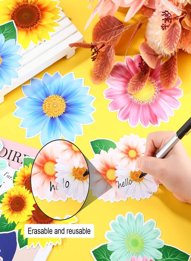 Yisong 45 Pcs Sun Flower Cutouts Large Sunflower Bulletin Board Decoration Spring Flower Classroom Decor Sunflower Bulletin Board for Classroom School Home Birthday Baby Shower Wall Window Decor - Image 3