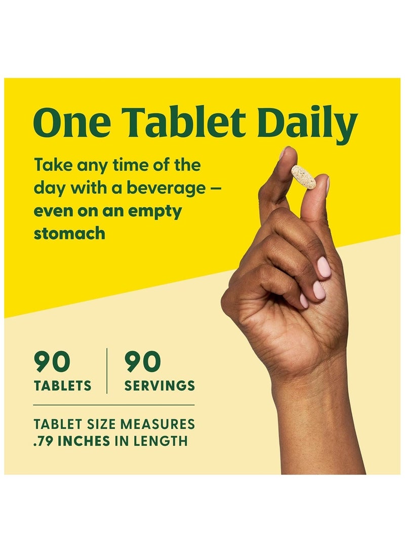 MegaFood One Daily Multivitamin Immune support,Energy metabolism,Bone health with 21 essentail nutrients plus real food - 90 Tablets / 90 servings - Image 3