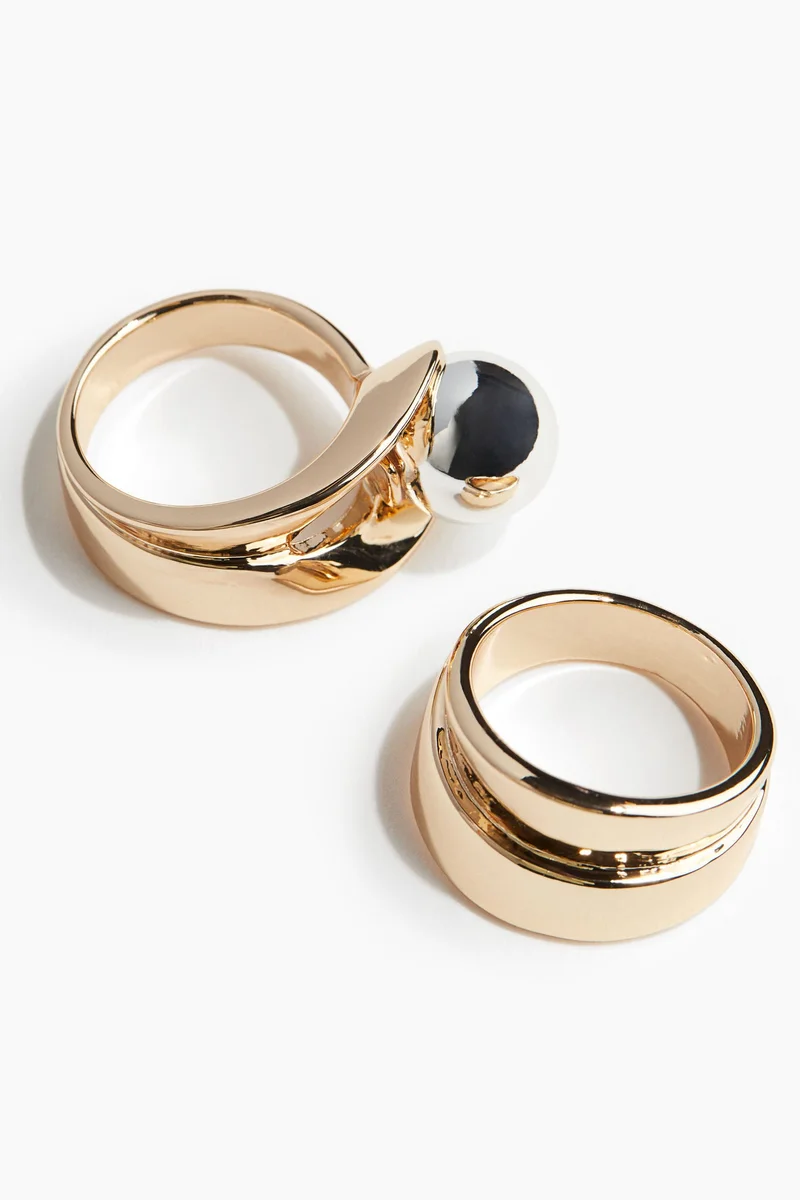 H&M 2-pack rings