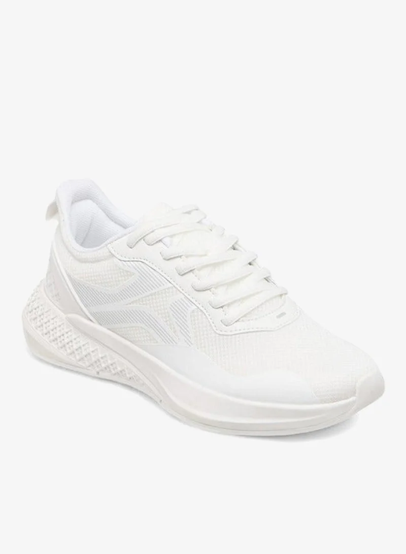 داش حذاء رياضي نسائي بأربطة وتصميم متعدد الألواح