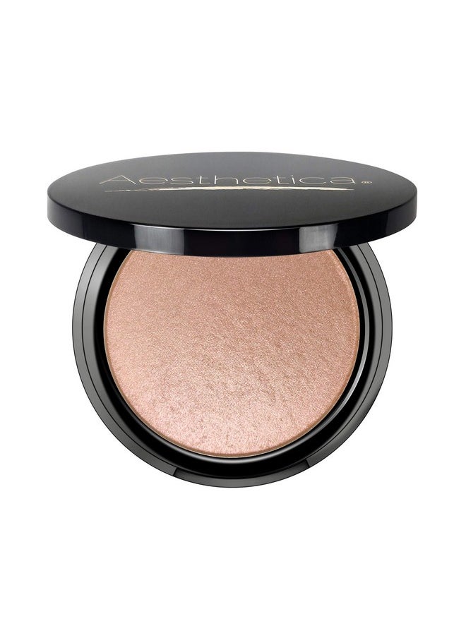 Aesthetica - Starlite Highlighter Metallic Shimmer Highlighting Makeup Powder Cosmos (Sparkling Rose Gold) - Image 1