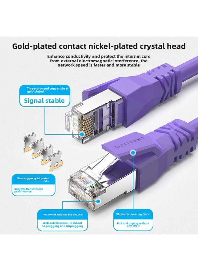 Generic - Yongding Super 66 Gigabit Profinet Industrial Network Cable Servo EtherCAT High Flexible Drag Chain Shielding Finished Products-Color:Super Six Flexible 8 Core Double Shield Orange-Line Length:3 M - Image 1