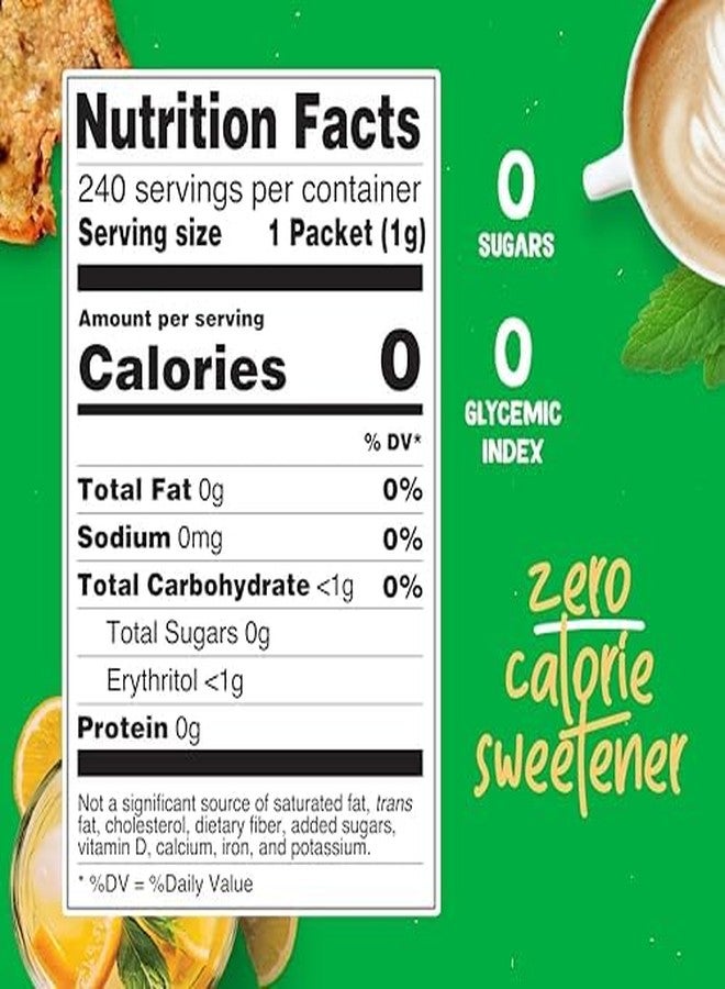 Pyure Organic Stevia Packets | Zero Calorie Sweetener for Coffee, and Baking | Granulated Stevia Sugar Substitute | Plant-Based, Keto, Diabetic & Paleo Friendly | USDA Organic, Non-GMO | 240 Packets - Image 3