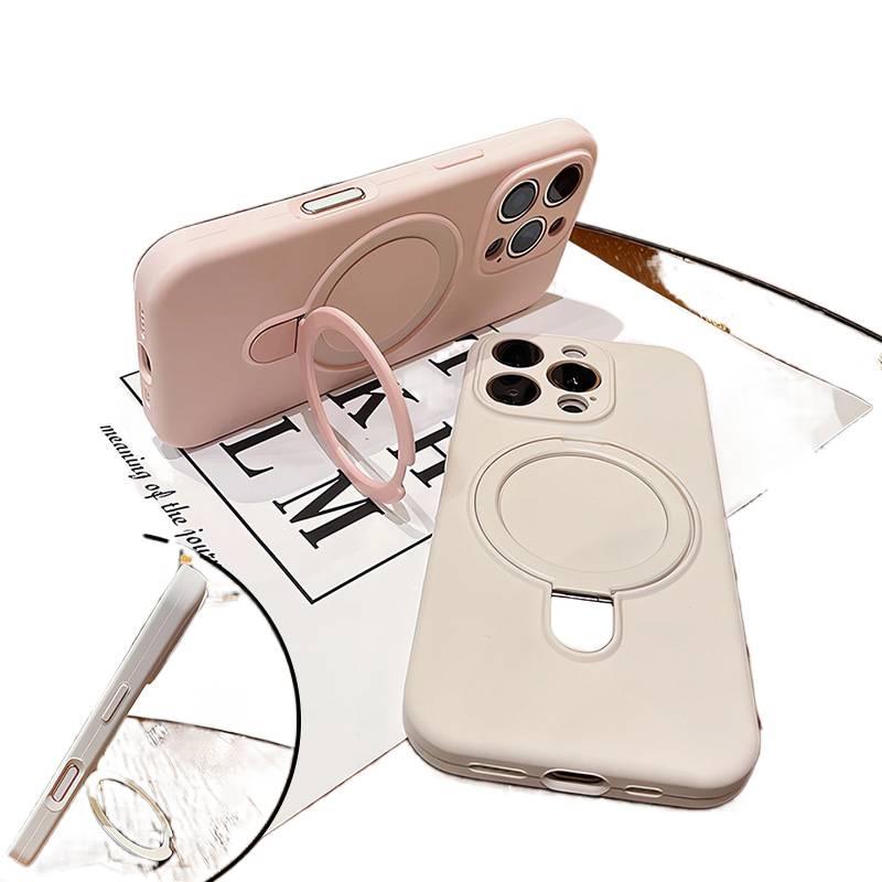 iPhone 15 Plus Silicone Protective for iPhone 15 15 Plus 15 Pro 15 Pro Max with Kickstand and Full Coverage and Lens in Black - Image 4