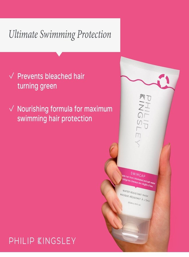 فيليب كينجزلي فيليب كينغسلي | قبعة سباحة - قناع مقاوم للماء لحماية الشعر من الكلور | قناع للشعر أثناء السباحة، يحمي الشعر من أضرار الكلور والماء المالح والأشعة فوق البنفسجية | منتجات حماية لون الشعر | 6.76 أونصة - Image 3