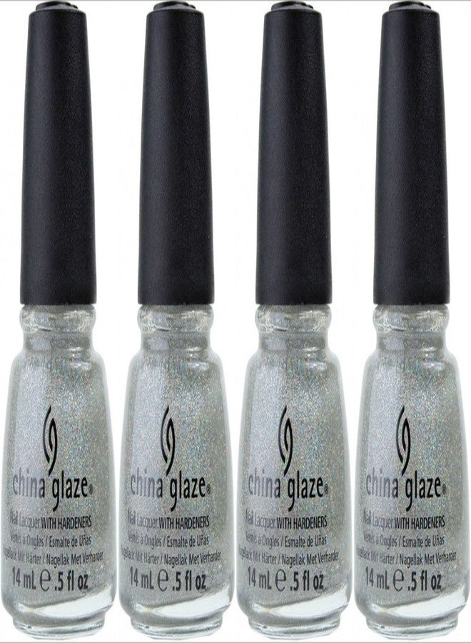 China Glaze Nail Laquer with Hardeners Fairy Dust (Quantity of 4)