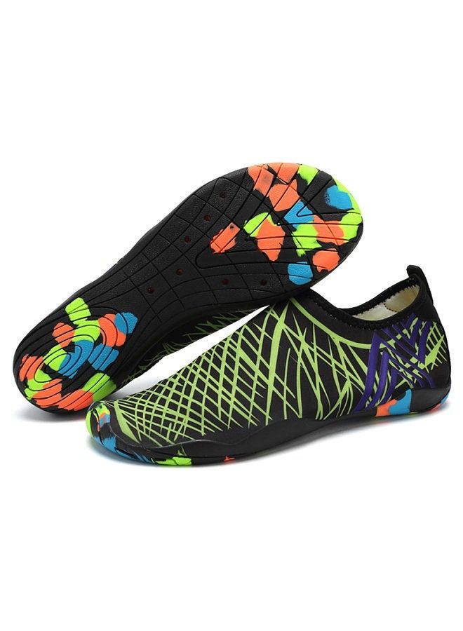 Generic Men Women Water Shoes Sports Quick Dry Barefoot for Swim Diving Surfing Aqua Pool Beach Walking Yoga Exercise Shoes Green Size 40  - Image 1