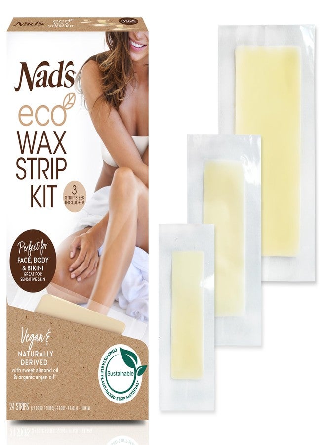 Nad's Wax Kit - All Skin Types - Women's Hair Removal with 8 Facial, 12 Body, and 4 Bikini Strips - Image 1