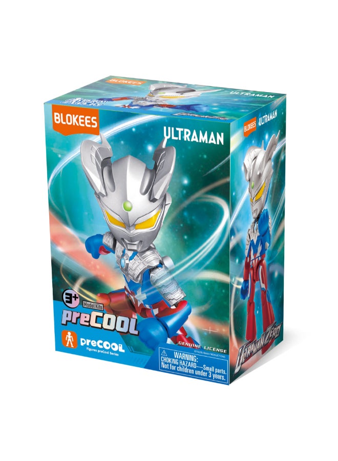 BLOKEES preCOOL Ultraman Zero Model Kit | Buildable Action Figure with Articulated Joints | Collectible Construction Toy for Kids Ages 3+ | Japanese Superhero Character Figure - Image 1