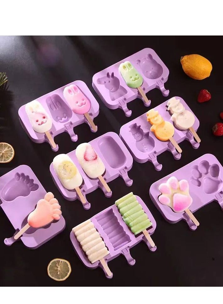 Homemade Silicone Ice Cream Molds – Attractive Shapes for Kids | Freeze-Resistant  - Image 2
