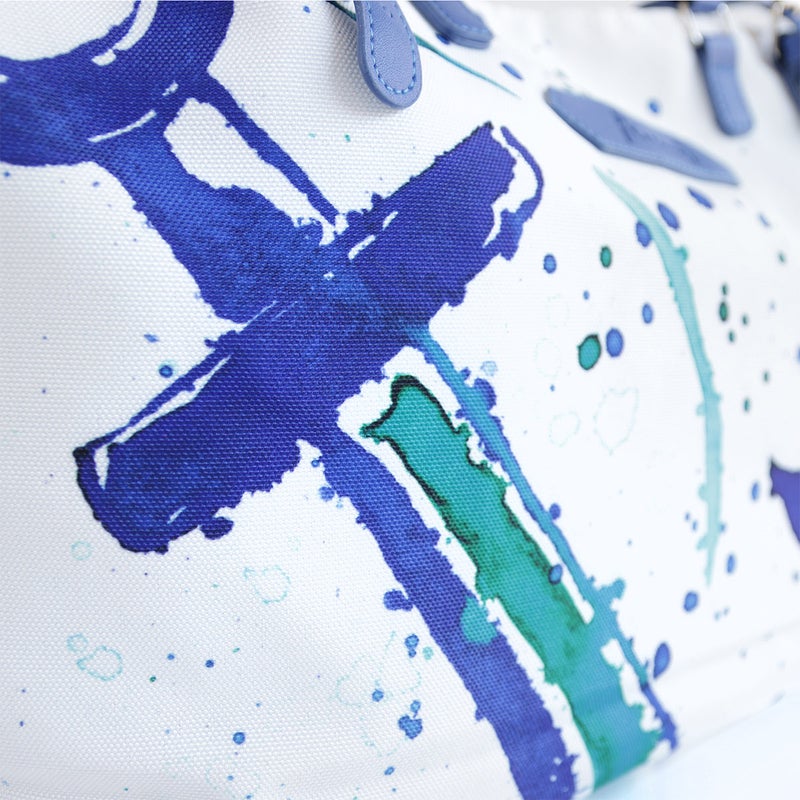 Anemoss Women's Beach Tote Bag, Waterproof Sandproof Hand Bags, Lighweight Fashionable Shoulder Bag, Large Capacity, Anchor Design Bag for Picnic Shopping, Gifts for Women and Girls - Image 5