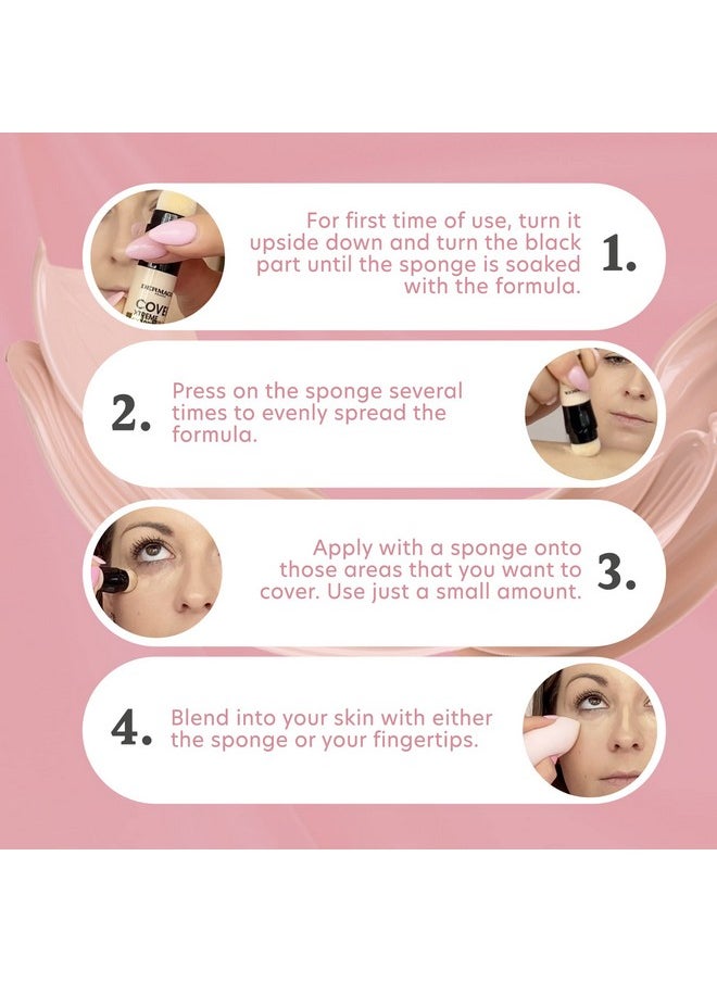 Dermacol - Cover Xtreme Corrector Contour Stick Long Lasting Non Allergenic Liquid Contour With Spf30 High Coverage Light Formula Corrector Concealer Makeup For Acne Prone Skin No. 4 (218) - Image 1