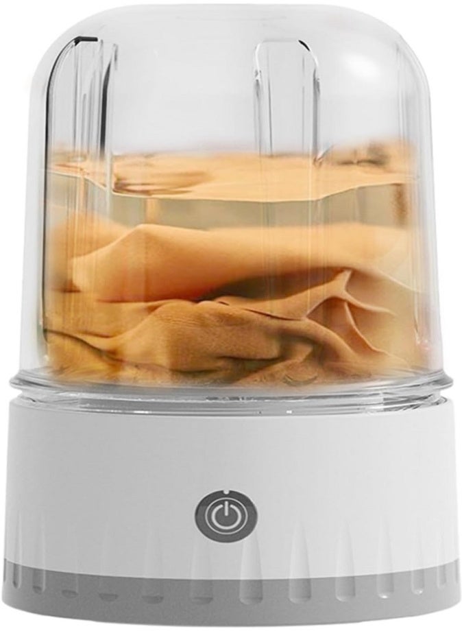 LIVVY Portable Mini Washing Machine, Underwear Washer, Cordless & Rechargeable Laundry Cup for Bra, Socks, Delicates, Travel Compact Washer, 2025 Upgraded Eco-Friendly Fast Cleaning Machine (White) - Image 5