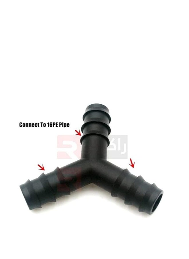 RACO RACO 3 Way Hose connector Garden 16mm. Water Quick Coupling Homebrew Agriculture Drip Irrigation Fittings, Water Splitter Drip Irrigation Fittings Connector Pack of 2  - Image 4