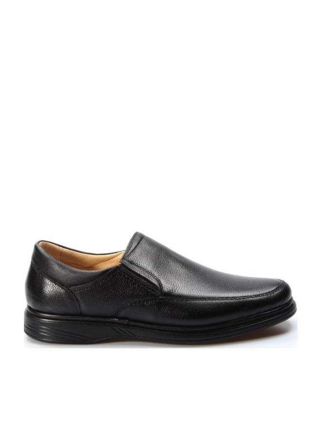 Fast Step Genuine Leather Black Men's Casual Shoes 815mba1301 - Image 1