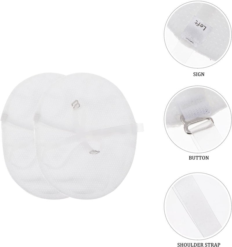 comfrt 1 Pair Armpit Sweat Pads Absorbent Armpit Underarm Guard Sweat Absorbing Pads for Women Men Sports Running Jogging White Armpit Sweat Pads Armpit Sweat Pads Armpit Sweat Pads - Image 3