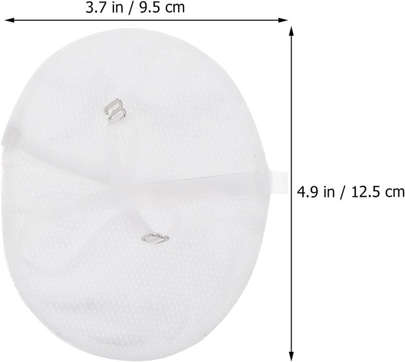 comfrt 1 Pair Armpit Sweat Pads Absorbent Armpit Underarm Guard Sweat Absorbing Pads for Women Men Sports Running Jogging White Armpit Sweat Pads Armpit Sweat Pads Armpit Sweat Pads - Image 2