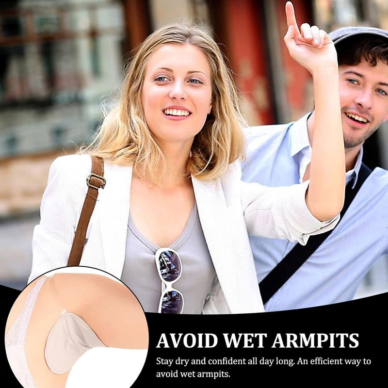 comfrt 1 Pair Armpit Sweat Pads Absorbent Armpit Underarm Guard Sweat Absorbing Pads for Women Men Sports Running Jogging White Armpit Sweat Pads Armpit Sweat Pads Armpit Sweat Pads - Image 4