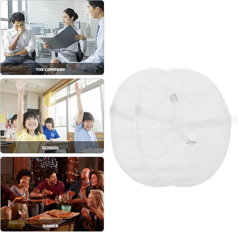 comfrt 1 Pair Armpit Sweat Pads Absorbent Armpit Underarm Guard Sweat Absorbing Pads for Women Men Sports Running Jogging White Armpit Sweat Pads Armpit Sweat Pads Armpit Sweat Pads - Image 5