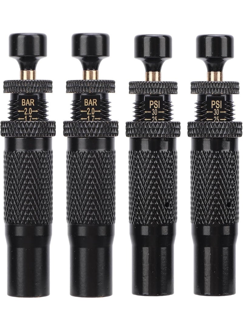 JOUDIYA 4PCS Adjustable Auto Stop Tire Deflator Valve Kit, Screw On Tyre Tool 10 to 30 PSI Range Automatic Tire Deflators for Vehicle - Image 2