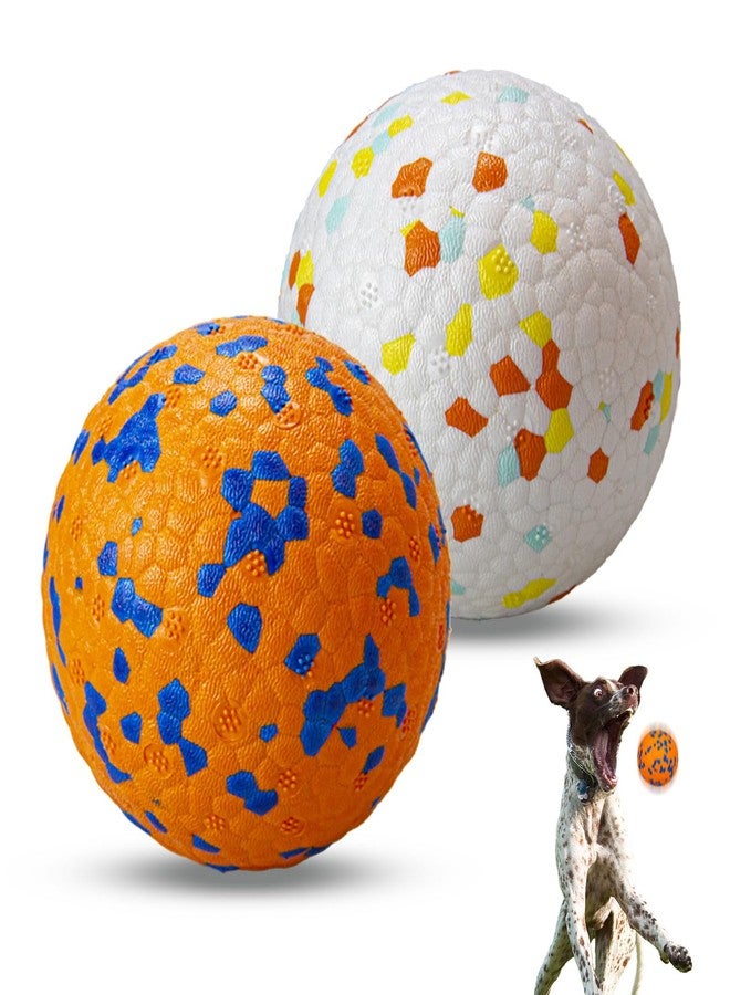 POUPUA Dog Ball Toys Dog Tennis Ball for Aggressive Chewers Indestructible Bouncy Lightweight Water Toy Fetch Ball for Large Medium and Small Dog - Image 1