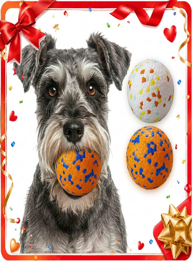 POUPUA Dog Ball Toys Dog Tennis Ball for Aggressive Chewers Indestructible Bouncy Lightweight Water Toy Fetch Ball for Large Medium and Small Dog - Image 2