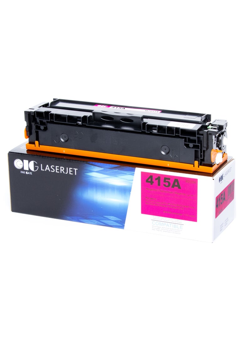 أي جي كارتريدج حبر أرجواني متوافق IG – 415A – متوافق مع HP Color LaserJet Pro M454dn، M454dw، MFP M479fdw، M479fnw (حتى 2100 صفحة) - Image 1