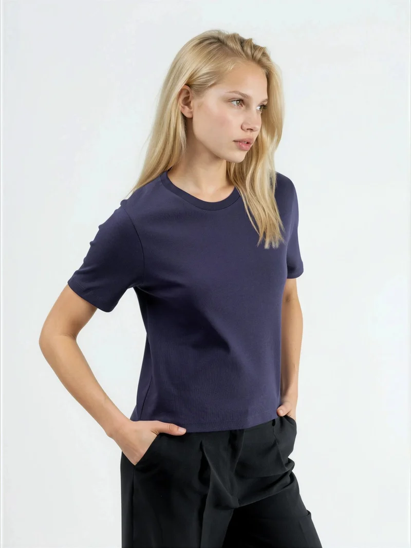 Busem BUSEM Crew Neck Cotton T-Shirt