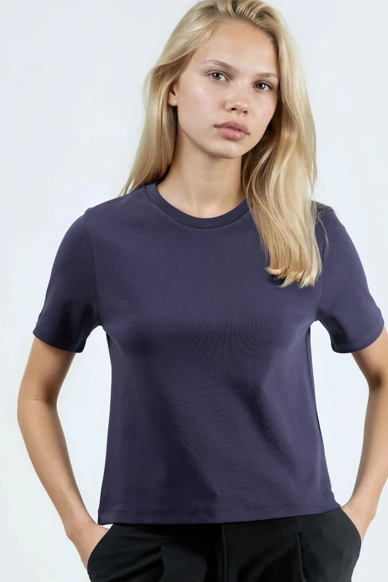 BUSEM Crew Neck Cotton T-Shirt