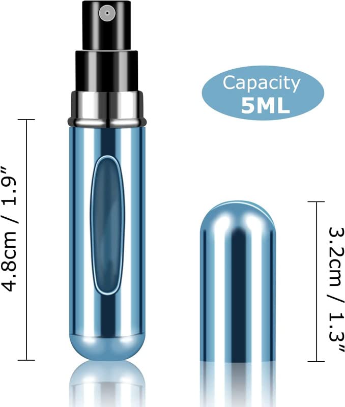 VEHTRI Vehtri Portable Mini Perfume Refillable Atomizer Container Portable Perfume Spray Bottle Travel Perfume Scent Pump Case Fragrance Empty Spray Bottle for Traveling and Outgoing 5 ml  - Image 2