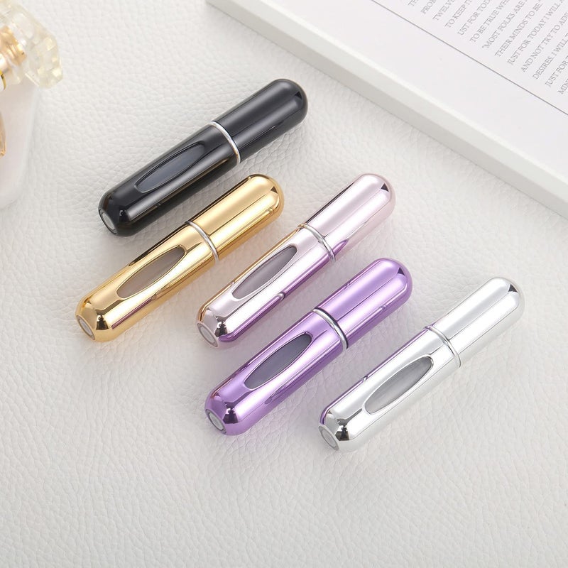 VEHTRI Vehtri Portable Mini Perfume Refillable Atomizer Container Portable Perfume Spray Bottle Travel Perfume Scent Pump Case Fragrance Empty Spray Bottle for Traveling and Outgoing 5 ml  - Image 1
