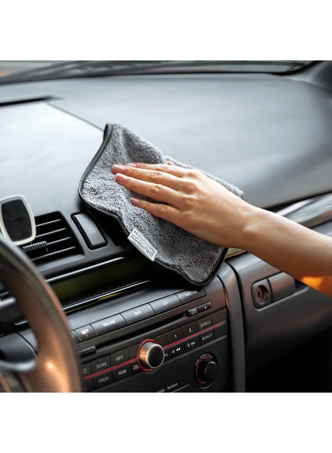 Life Miracle Nano Towels - Amazing Eco Fabric That Cleans Virtually Any Surface With Only Water. No More Paper Towels Or Toxic Chemicals | 4-Pack (8x8", Seashore Teal) - Image 4