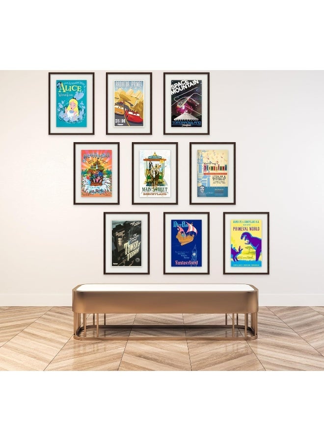 Home Trove Disney Parks Art Posters, Disneyland Rides Art, Disney Wall Art, Disney Home Decor, Vintage Disney Posters, Disney Room Decor, Disney Wall Decor, Disney Decor - Unframed Reproduction 9 Pack (11X17")  - Image 4