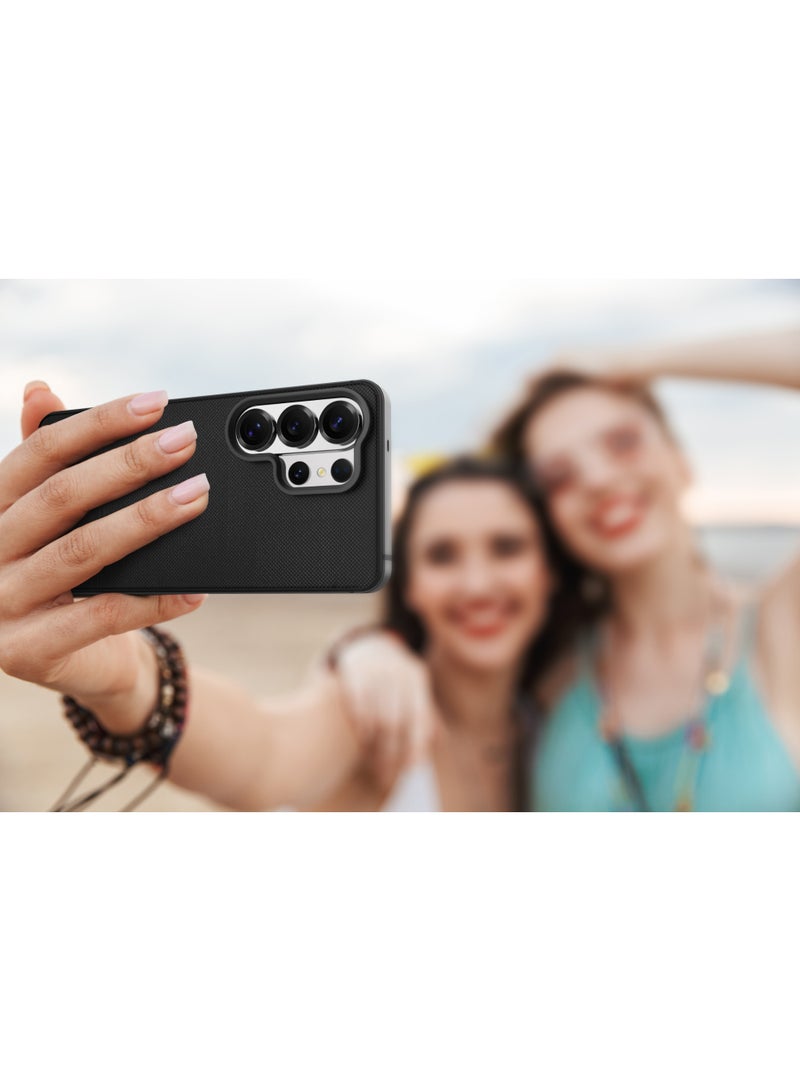 ليفيلو غطاء سامسونج جالكسي S26 ألترا متوافق مع MagSafe، جلد PU فاخر، إطار من سبائك الألومنيوم للكاميرا والأزرار، حافة مقاومة للصدمات، قبضة مريحة - Image 2